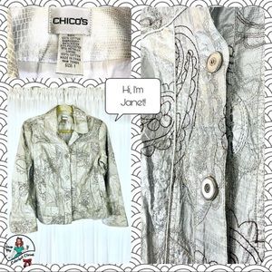 Metallic Silver Jacket